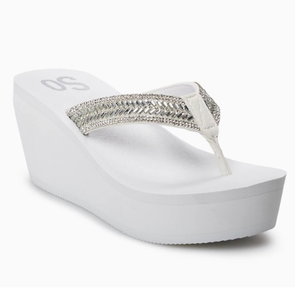 SO® Bubbly Women's Wedge Sandals